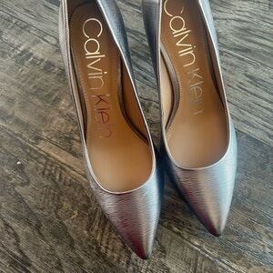 Calvin Klein Women's Silver Pumps